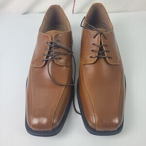 Mens JF J‎ Ferrar Kent Brown Lace Up Size 11M Oxford Dress Shoes